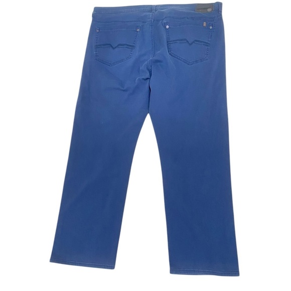 Men’s Buffalo David Bitton navy stretch cotton slim straight pants jean 44 x 30 - Picture 2 of 13